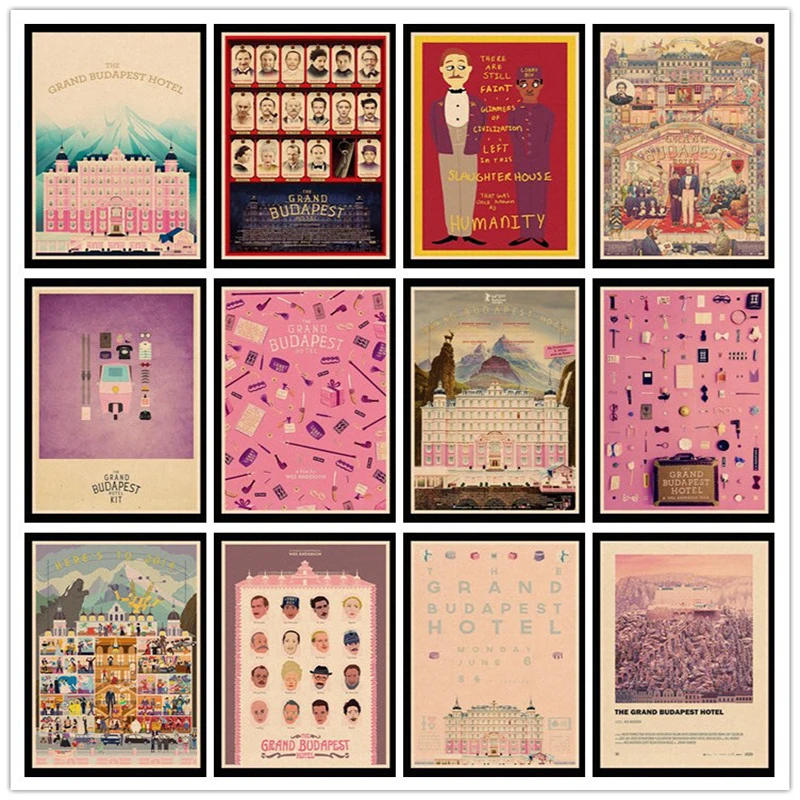 Винтажные постеры Perfect JL для украшения дома в отеле Grand Budapest крафт бумага