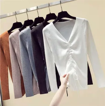 2019 Autumn Winter New Retro Sweater Women's Long-Sleeved Slim Tight-Fitting Tops Wild Bottoming Sweater Female Knitwear XIN153
2019 Autumn Winter New Retro Sweater Women's Long-Sleeved Slim Tight-Fitting Tops Wild Bottoming Sweater Female Knitwear XIN153