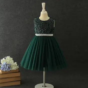 Christmas Sequins Dress Pearl Sash Green Performance Wedding Dresses Baby Clothes E19015
Christmas Sequins Dress Pearl Sash Green Performance Wedding Dresses Baby Clothes E19015
