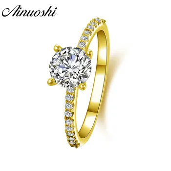 AINUOSHI Exquisite 14K Solid White/Yellow Gold Fine Pave Setting Band 1 CT Round Cut Sona Diamond Wedding Engagement Women Ring
AINUOSHI Exquisite 14K Solid White/Yellow Gold Fine Pave Setting Band 1 CT Round Cut Sona Diamond Wedding Engagement Women Ring
