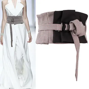 Waist sealing woman bound waist wear outside decorate skirt dress autumn and winter fashion color matching plaid belt
Waist sealing woman bound waist wear outside decorate skirt dress autumn and winter fashion color matching plaid belt