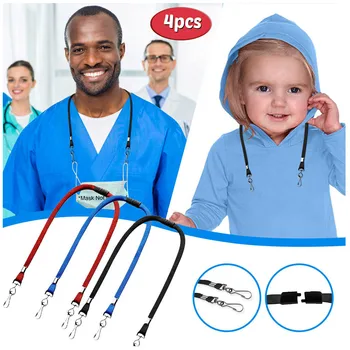 4pcs Face Mask Lanyard Holder Extension Convenient Necklace Fashion Portable Colorful Storage Ropes Halter Collares Link Chains
4pcs Face Mask Lanyard Holder Extension Convenient Necklace Fashion Portable Colorful Storage Ropes Halter Collares Link Chains