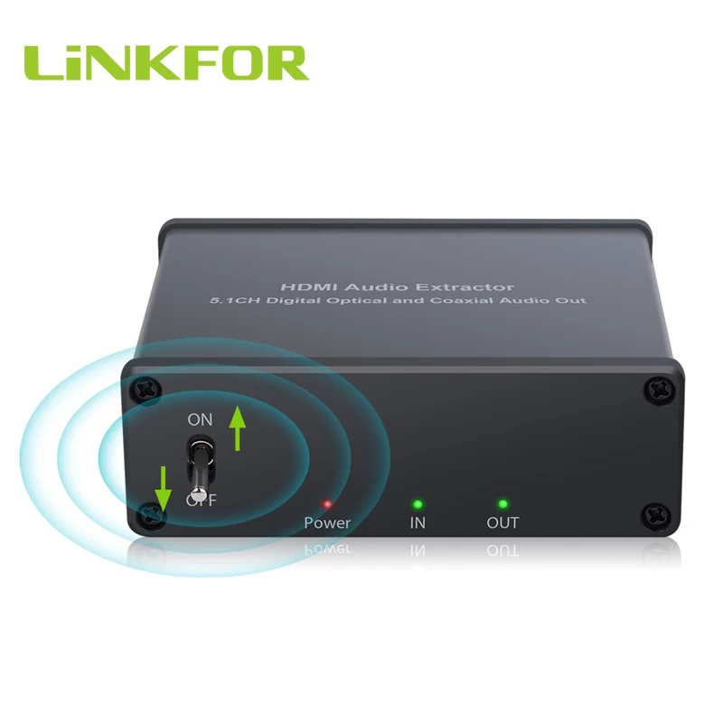 LiNKFOR HDMI to HDMI With Optical/Spdif Coaxial Audio Extractor Converter Audio Splitter Adapter Support 4K 3D HDMI 1.4b
LiNKFOR HDMI to HDMI With Optical/Spdif Coaxial Audio Extractor Converter Audio Splitter Adapter Support 4K 3D HDMI 1.4b