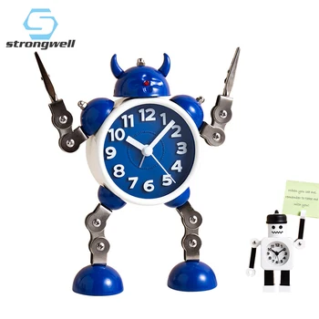 Strongwell Nordic Cartoon Character Creative Robot Alarm Clock Small Ornaments Student Bedside Desktop Decorate Birthday Gift
Strongwell Nordic Cartoon Character Creative Robot Alarm Clock Small Ornaments Student Bedside Desktop Decorate Birthday Gift