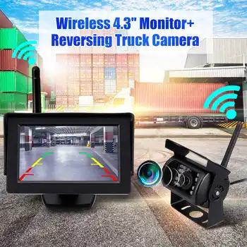 2.4G Car Vehicle HD Wireless Night Vision Rear View Backup Camera System with 4.3 Inch Monitor for 12-24V Truck Trailer
2.4G Car Vehicle HD Wireless Night Vision Rear View Backup Camera System with 4.3 Inch Monitor for 12-24V Truck Trailer
