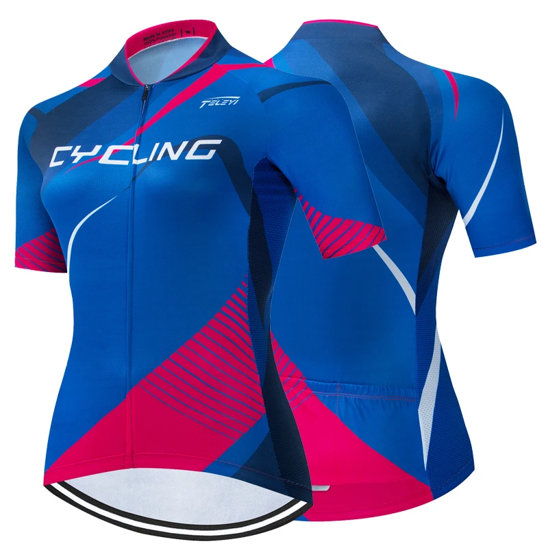 2020 Женская велосипедная майка с коротким рукавом MTB дышащая рубашка Pro Team Одежда