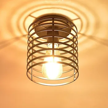 Cage LED Ceiling Lamp Loft American Iron Black Lampshade Modern Indoor Lighting Ceiling Light For Corridor Living Room
Cage LED Ceiling Lamp Loft American Iron Black Lampshade Modern Indoor Lighting Ceiling Light For Corridor Living Room