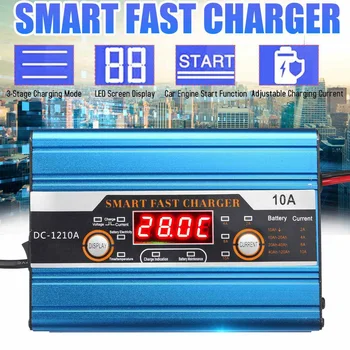 10A 220V Digital LCD Car Battery Lead-acid LCD Display Smart Charger For Car Motorcycle Protection Motor-homes Automatically
10A 220V Digital LCD Car Battery Lead-acid LCD Display Smart Charger For Car Motorcycle Protection Motor-homes Automatically