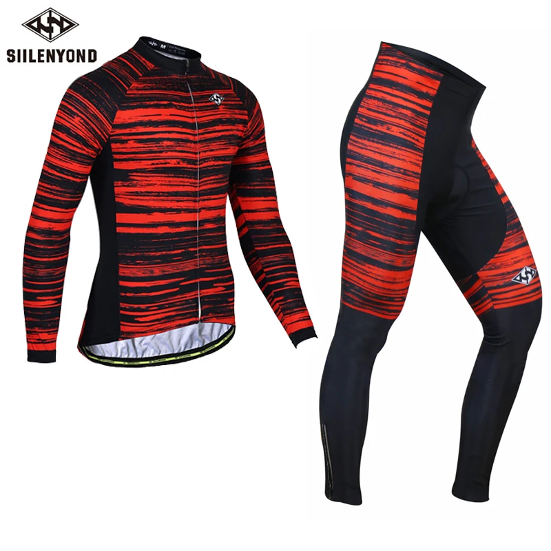 SIILENYOND men autumn cycling suit long sleeve clothes moisture wicking cycling clothes mountain bike sportswear
SIILENYOND men autumn cycling suit long sleeve clothes moisture wicking cycling clothes mountain bike sportswear