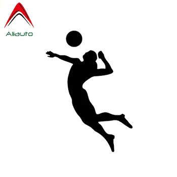 

Aliauto Personality Car Sticker Volleyball Player Sports Girl Beach Automobiles Accessories PVC Decal for VW Polo Lada,16cm*11cm