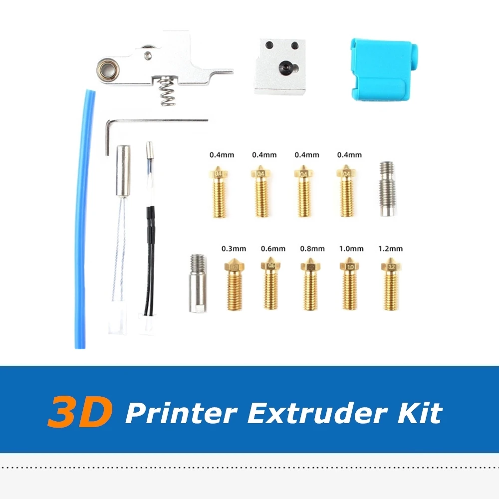 Artillery 3D Printer Sidewinder X1 / Genius Nozzle Silicone Sleeve Throat Handle Thermistor Heating Pipe Heating Block Kit
Artillery 3D Printer Sidewinder X1 / Genius Nozzle Silicone Sleeve Throat Handle Thermistor Heating Pipe Heating Block Kit