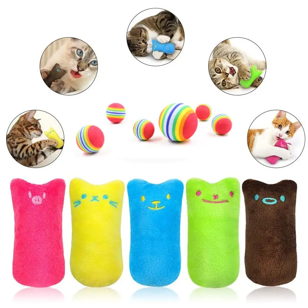 Kevnicely Mini Cat Catnip Toys Interactive Plush Teething Chew Cat Toys Claws Thumb Bite Cat mint For Pets Kitten Dogs Y005
Kevnicely Mini Cat Catnip Toys Interactive Plush Teething Chew Cat Toys Claws Thumb Bite Cat mint For Pets Kitten Dogs Y005
