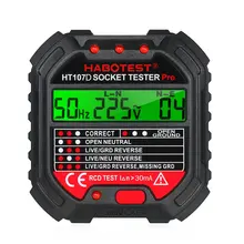 Circuit Polarity Socket Tester HABOTES GFCI 90-250V Socket Tester Automatic Electric Circuit Polarity Voltage Detector HT107D
Circuit Polarity Socket Tester HABOTES GFCI 90-250V Socket Tester Automatic Electric Circuit Polarity Voltage Detector HT107D