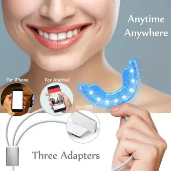 Portable 16 Led Teeth Whitening Light For Smart Iphone/android/usb Connector Teeth Device Whitening System Dental Bleaching I4O7
Portable 16 Led Teeth Whitening Light For Smart Iphone/android/usb Connector Teeth Device Whitening System Dental Bleaching I4O7