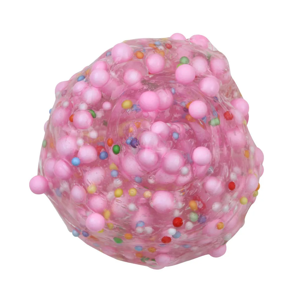 Beautiful Foam ball Cloud Slime Antistress Gadgets Stress Relief Kids Clay Toys Unzip Anti-stress Gift cute slime charms #B