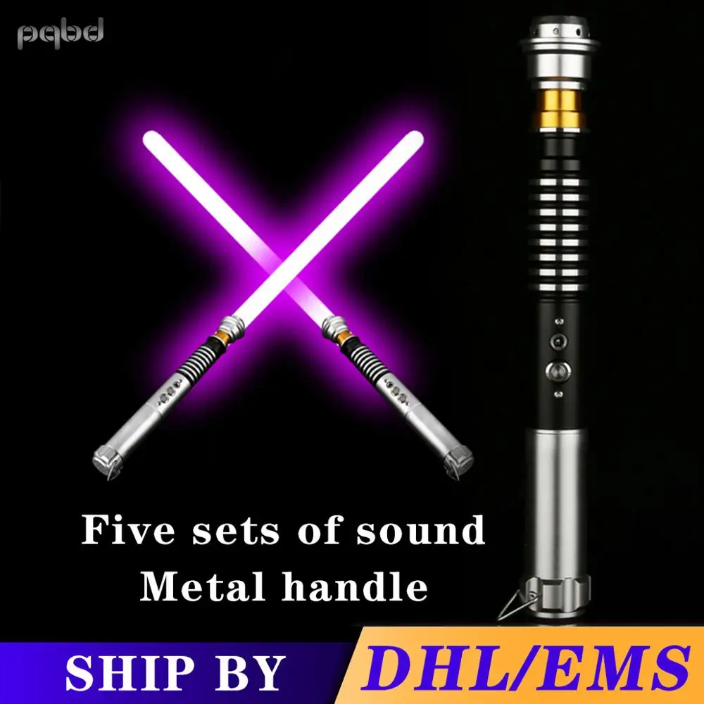 pqbd Light Saber RGB Metal Handle 5 Set Soundfonts Volume adjustment -Only Handle 11 color lightsaber LED Kids Toys
pqbd Light Saber RGB Metal Handle 5 Set Soundfonts Volume adjustment -Only Handle 11 color lightsaber LED Kids Toys