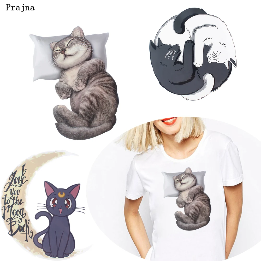Prajna DIY Cartoon cat Iron-on Thermal Transfers Printed for Heat Transfer For clothing cute Stickers Applique for clothes
Prajna DIY Cartoon cat Iron-on Thermal Transfers Printed for Heat Transfer For clothing cute Stickers Applique for clothes