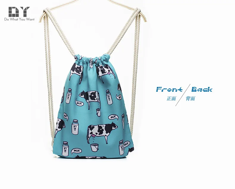 621 Shoulder Drawstring Backpack Cartoon Cow Pattern Printed Women's Drawstring Bag Shoulder Bag Customizable Logo
621 Shoulder Drawstring Backpack Cartoon Cow Pattern Printed Women's Drawstring Bag Shoulder Bag Customizable Logo