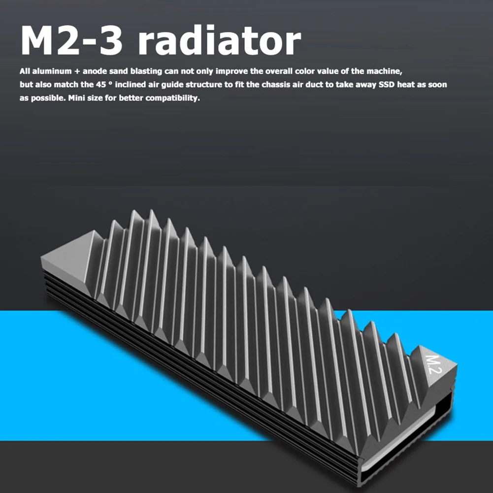M.2 SSD NVMe Heat Sink M2 2280 SSD Hard Disk Aluminum Heat Dissipation Fin Radiator with Thermal Pad for SSD M2 Pc
M.2 SSD NVMe Heat Sink M2 2280 SSD Hard Disk Aluminum Heat Dissipation Fin Radiator with Thermal Pad for SSD M2 Pc