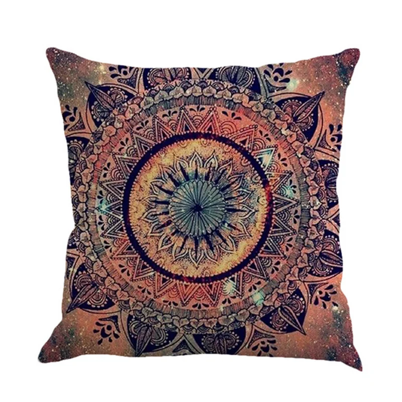 

2pcs/set Decorative PIllow Cover for Sofa Living Room Bedroom Decor Bohemia Style Floral Flax Cushion Cover Throw Pillowcase