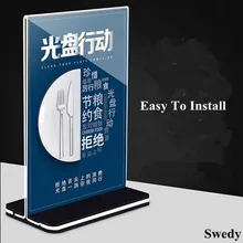 100x200mm Acrylic Sign Holder Clear Plastic Table Menu Holder Photo Frames Flyer Document Paper Display Stand
100x200mm Acrylic Sign Holder Clear Plastic Table Menu Holder Photo Frames Flyer Document Paper Display Stand