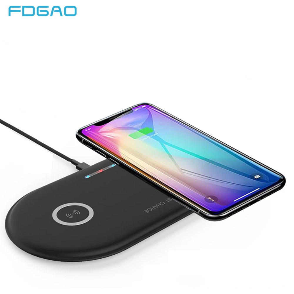 FDGAO 20W Wireless Charger 2 in 1 Dual 10W Fast Charging Pad Qi Quick for iPhone XR XS X 8 Samsung S10 S9 Airpods 2 Dock Station
FDGAO 20W Wireless Charger 2 in 1 Dual 10W Fast Charging Pad Qi Quick for iPhone XR XS X 8 Samsung S10 S9 Airpods 2 Dock Station