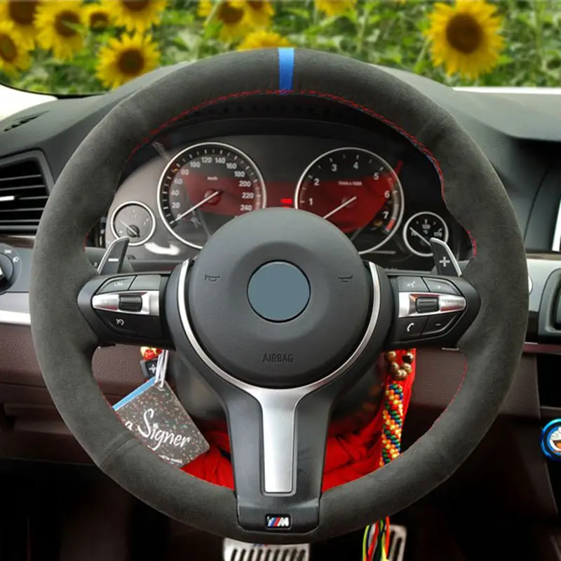 Black Suede Car Steering Wheel Cover For BMW M F86 X6 M F33 F30 M F87 M2 F80 M3 F82 M4 M5 F12 F13 M6 F85 X5
Black Suede Car Steering Wheel Cover For BMW M F86 X6 M F33 F30 M F87 M2 F80 M3 F82 M4 M5 F12 F13 M6 F85 X5
