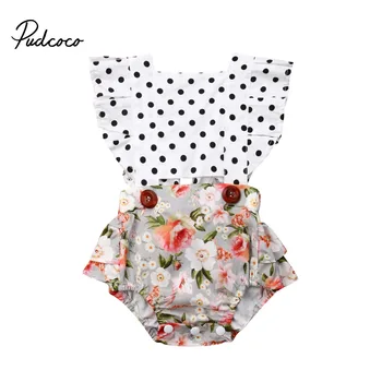 Baby Girls Infant Ruffle Lace Romper Bodysuit Jumpsuit Outfits Dot Floral Print Clothes Summer Print Dot Clothing Set
Baby Girls Infant Ruffle Lace Romper Bodysuit Jumpsuit Outfits Dot Floral Print Clothes Summer Print Dot Clothing Set