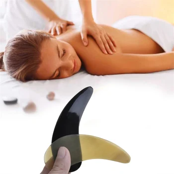 Unisex Guasha Board Buffalo Horn Scraping Massage Tool Gua Sha For Women Rounded Edge Portable 9.7*4cm 
Unisex Guasha Board Buffalo Horn Scraping Massage Tool Gua Sha For Women Rounded Edge Portable 9.7*4cm