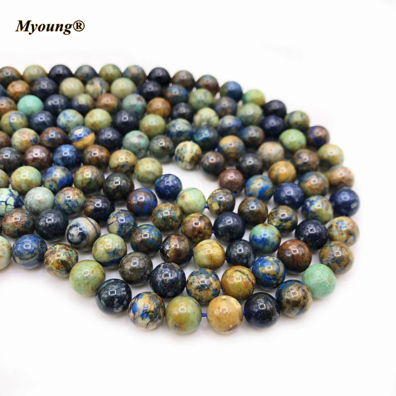 2Strands Natural Phoenix Chrysocolla Lapis Lazuli Smooth Round Gems Stone Loose Beads For Jewelry Making Design DIYMY210407
2Strands Natural Phoenix Chrysocolla Lapis Lazuli Smooth Round Gems Stone Loose Beads For Jewelry Making Design DIYMY210407