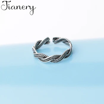 JIANERY Korean Sweet 925 Sterling Silver Twist Rings For Women Punk Antique Rings Boho Statement Jewelry Anillos 
JIANERY Korean Sweet 925 Sterling Silver Twist Rings For Women Punk Antique Rings Boho Statement Jewelry Anillos