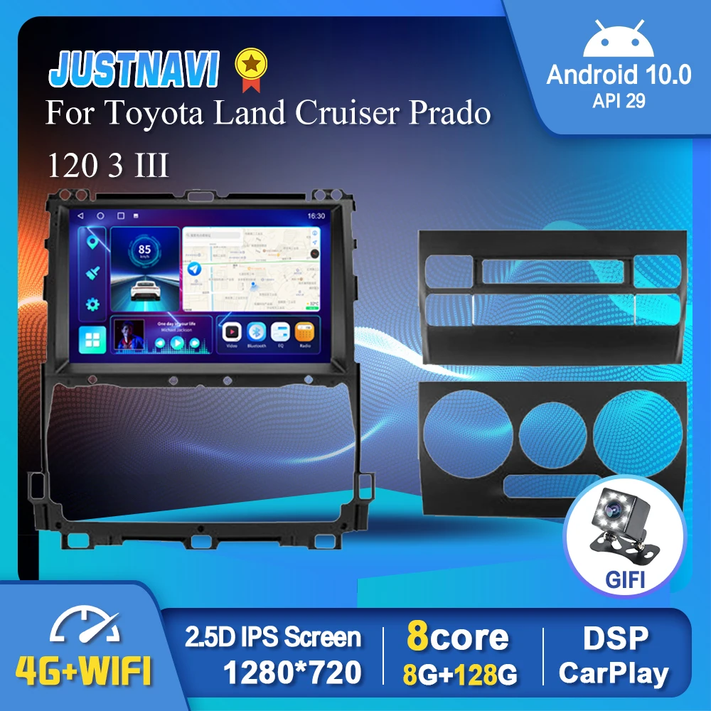 Мультимедийный проигрыватель для Toyota мультимедийный с IPS-экраном Wi-Fi Android 10 0 Sienna 3