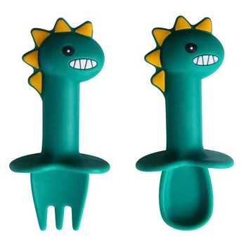 Adorable Animal-shaped Lovely Practical Baby Dinning Utensils Toddler Utensils Training Tableware Silicone Spoons and Forks
Adorable Animal-shaped Lovely Practical Baby Dinning Utensils Toddler Utensils Training Tableware Silicone Spoons and Forks