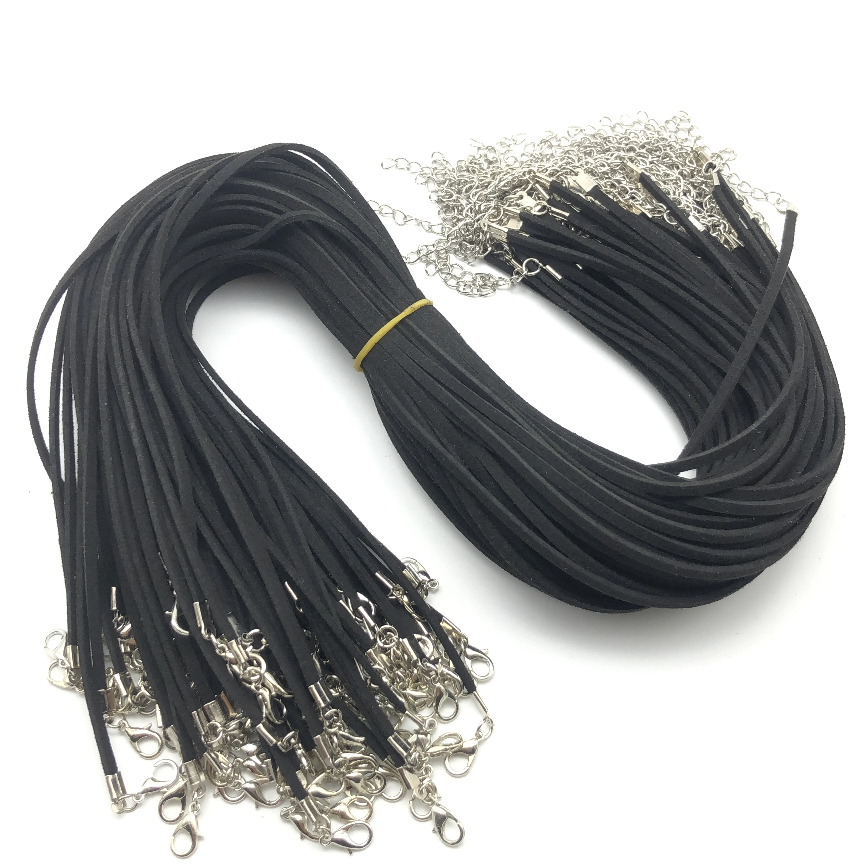 10pcs 3mm flat wire black leather rope lobster clasp for jewelry making DIY handmade necklace for men and women
10pcs 3mm flat wire black leather rope lobster clasp for jewelry making DIY handmade necklace for men and women