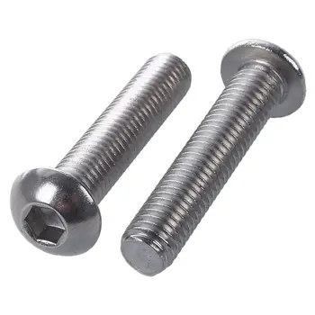 Stainless Steel Button Head Screw, Hex Socket Bolts Type:M8 / 8mm Bolt size:M8 x 40mm Your pack quantity:10
Stainless Steel Button Head Screw, Hex Socket Bolts Type:M8 / 8mm Bolt size:M8 x 40mm Your pack quantity:10