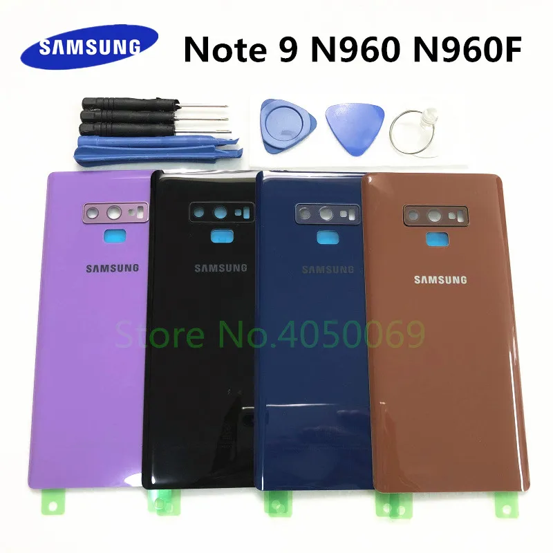 Стеклянный корпус задней крышки для Samsung Galaxy Note 9 N9600 SM-N960F N960U | Мобильные телефоны