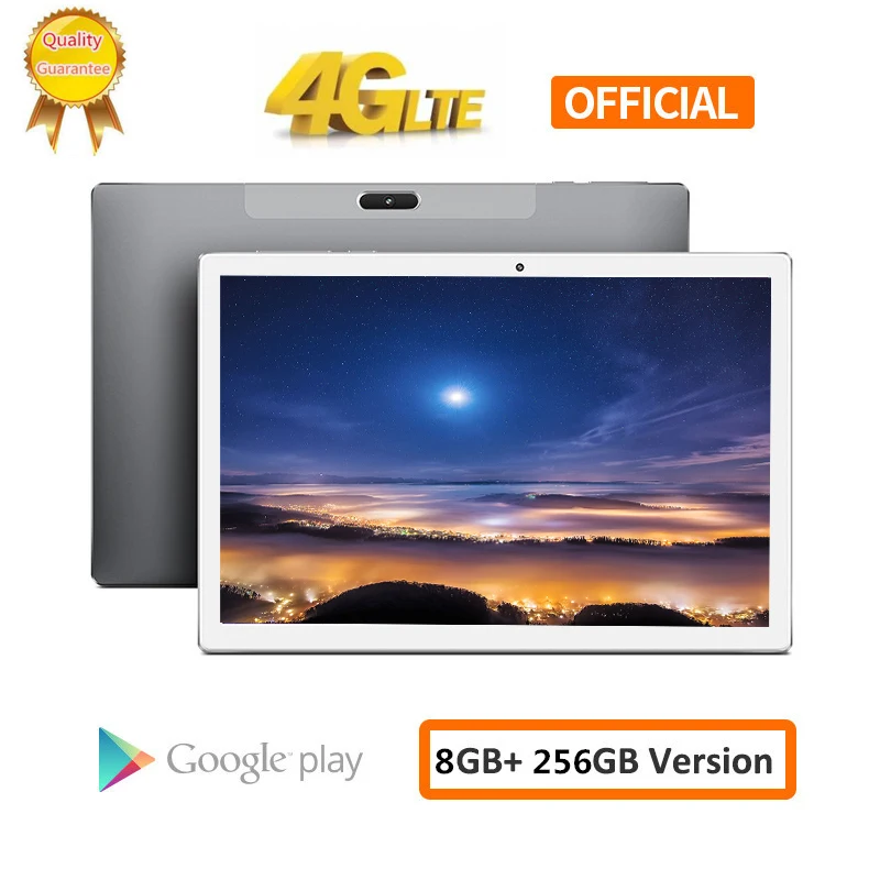 

10.1inch Android 8.0 Tablet Helio X20 Deca Core 8GB RAM 256G ROM 4G Network Tablets PC 13.0MP Docking Type-C 8000mAh 1920*1200