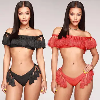 Hirigin Tassels New Women Bikini Set Sexy Swimwear Summer Beach Bathing Suit 2020 Push Up Padded Bra Swimsuit Thong Monokini
Hirigin Tassels New Women Bikini Set Sexy Swimwear Summer Beach Bathing Suit 2020 Push Up Padded Bra Swimsuit Thong Monokini