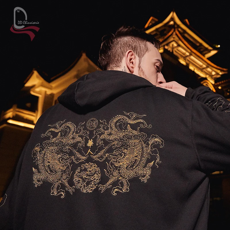 DD Chinoiserie 2019AW Chinese dragon sweatshirt embroidery men's coat hip hop purified cotton loose hoodies free shipping
DD Chinoiserie 2019AW Chinese dragon sweatshirt embroidery men's coat hip hop purified cotton loose hoodies free shipping