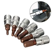 6pc 1/4 Inch Hexagon Socket Drill Set Screwdriver Bit S2 Press Fit Sleeve H3/H4/H5/H6/H7/H8 Ratchet Wrench Screw Conversion Head
6pc 1/4 Inch Hexagon Socket Drill Set Screwdriver Bit S2 Press Fit Sleeve H3/H4/H5/H6/H7/H8 Ratchet Wrench Screw Conversion Head