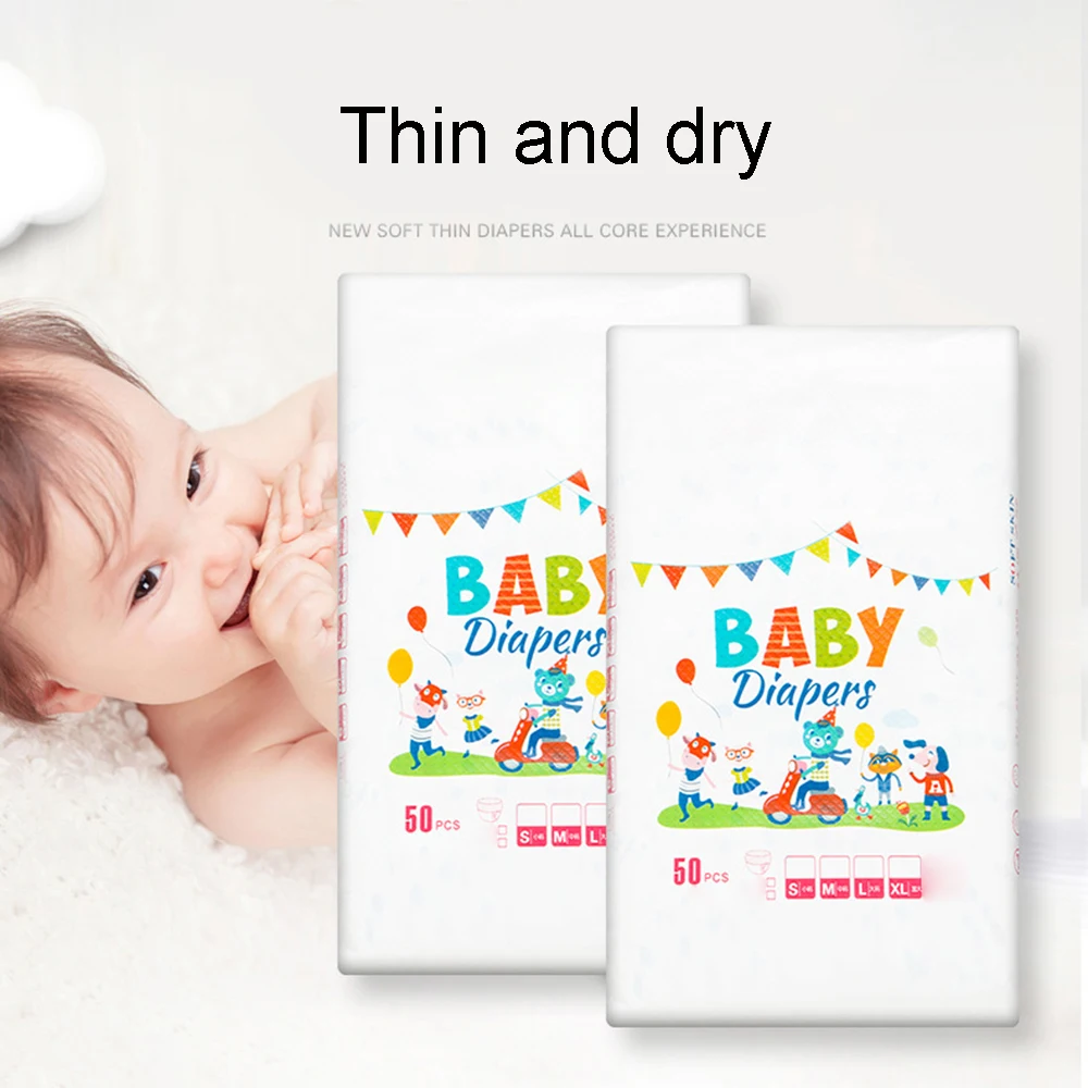 50Pcs Baby Diaper Pants Germ-Free Disposable Nappy Diapers For Children Newborn New Soft Breathable Paper Diapers Mar20
50Pcs Baby Diaper Pants Germ-Free Disposable Nappy Diapers For Children Newborn New Soft Breathable Paper Diapers Mar20