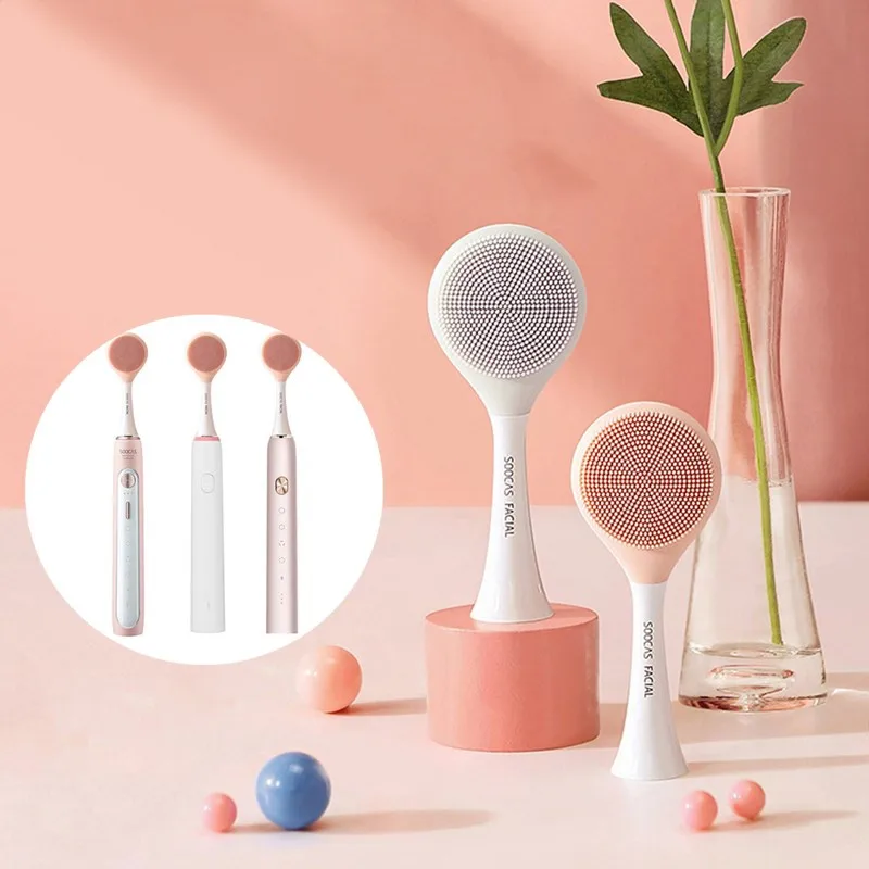 Facial Cleansing Brush Head Replacement Silicone Head for X1 X3 X5 Electric Toothbrush SOOCAS X3 Electric Massage Brush
Facial Cleansing Brush Head Replacement Silicone Head for X1 X3 X5 Electric Toothbrush SOOCAS X3 Electric Massage Brush