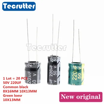 20PCS 50V 220uF DIP electrolytic capacitor 50V 220uF 20% volume 8 x 16 10 x 13MM high frequency
20PCS 50V 220uF DIP electrolytic capacitor 50V 220uF 20% volume 8 x 16 10 x 13MM high frequency