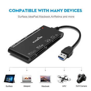 USB 3.0 Memory Card Reader/Writer For CF Card XD Card SD Card Micro SD Card MS Card
USB 3.0 Memory Card Reader/Writer For CF Card XD Card SD Card Micro SD Card MS Card