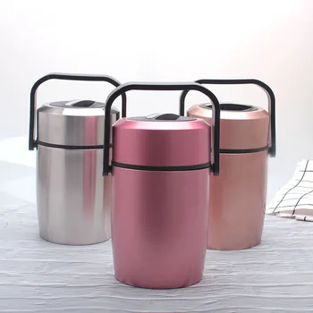 Stainless Steel Double-layer Insulation Pot Portable Lunch Box with Lid Fashion Tableware
Stainless Steel Double-layer Insulation Pot Portable Lunch Box with Lid Fashion Tableware