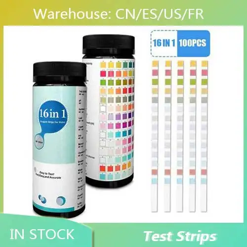 100pcs Upgrade16-in-1 Water Quality Test Strip For Checking Water Quality Test Aquarium Fish Tank Pool Water Drinking Test Strip
100pcs Upgrade16-in-1 Water Quality Test Strip For Checking Water Quality Test Aquarium Fish Tank Pool Water Drinking Test Strip