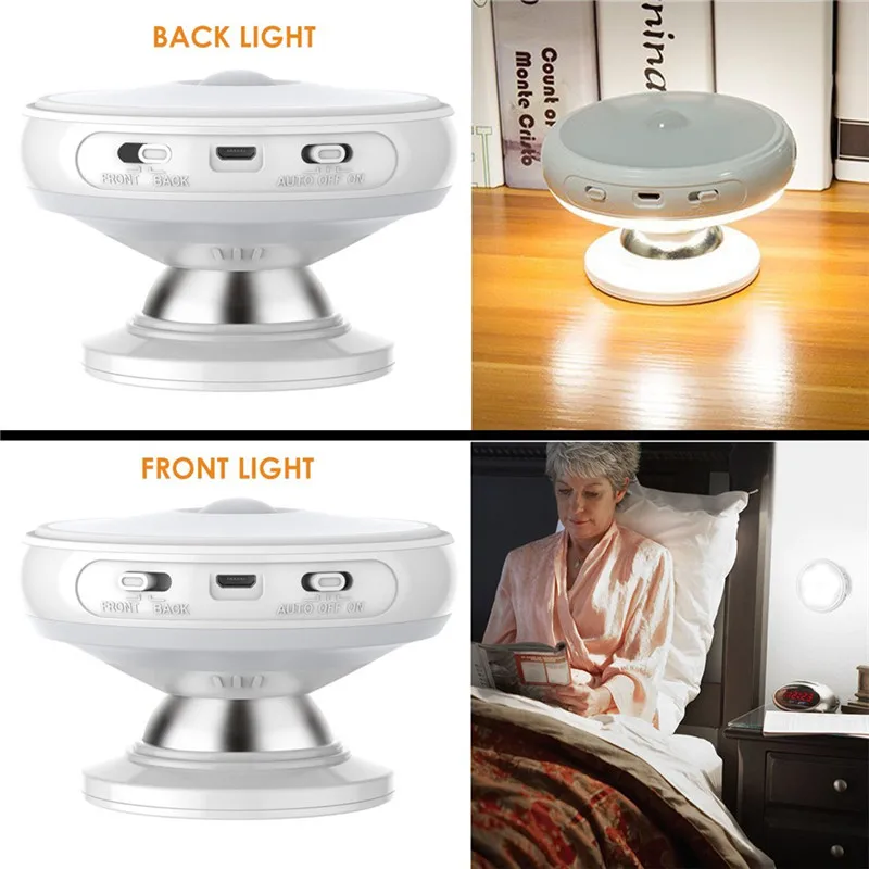 LED Night Light 360 Degree Rotating Rechargeable Security Wall lamp Motion Sensor light for Bedroom Stair Kitchen toilet lights
LED Night Light 360 Degree Rotating Rechargeable Security Wall lamp Motion Sensor light for Bedroom Stair Kitchen toilet lights