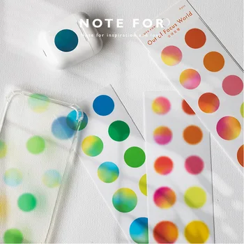 4 Packs Total 16PCS Cool Blur Style Colorful Dots Sticky Stickers Set 60mm*160mm DIY Journal Diary Planner Decoration Supplies
4 Packs Total 16PCS Cool Blur Style Colorful Dots Sticky Stickers Set 60mm*160mm DIY Journal Diary Planner Decoration Supplies