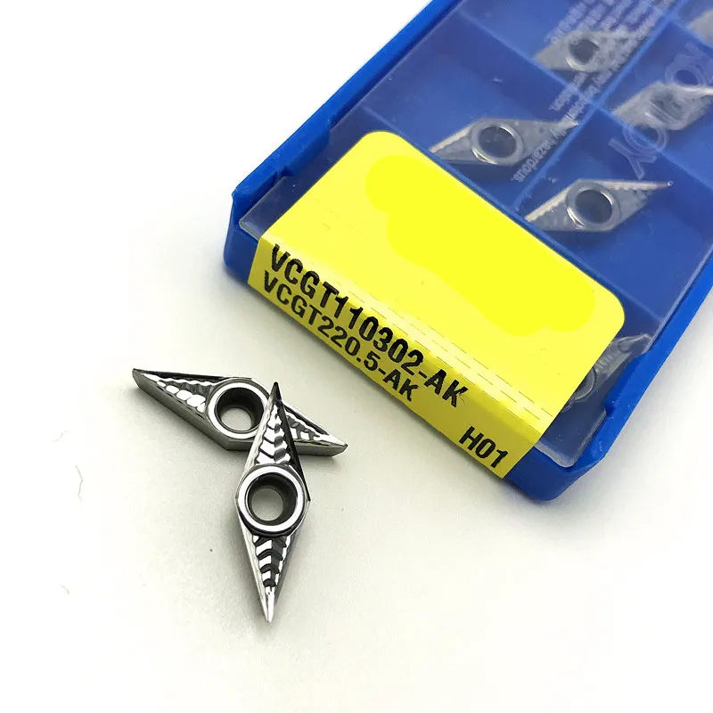 30 ° KORLO turning insert VCGT110302/04 / 08 AK H01 CNC lathe tool for machining aluminum materials and woodworking tools
30 ° KORLO turning insert VCGT110302/04 / 08 AK H01 CNC lathe tool for machining aluminum materials and woodworking tools