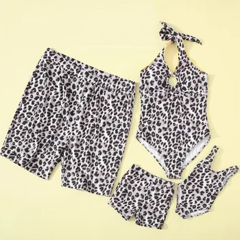 Family Look Leopard Swimwear Mother Daughter Swimsuit Mommy Dad and Me Matching Clothes Father Son Swim Shorts Beachwear Outfits
Family Look Leopard Swimwear Mother Daughter Swimsuit Mommy Dad and Me Matching Clothes Father Son Swim Shorts Beachwear Outfits
